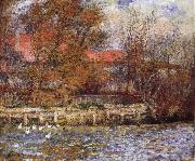 Pierre Renoir The Duck Pond painting